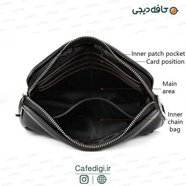 کیف پول چرمی مردانه با زیپ اثر انگشتی Fipilock FL V1