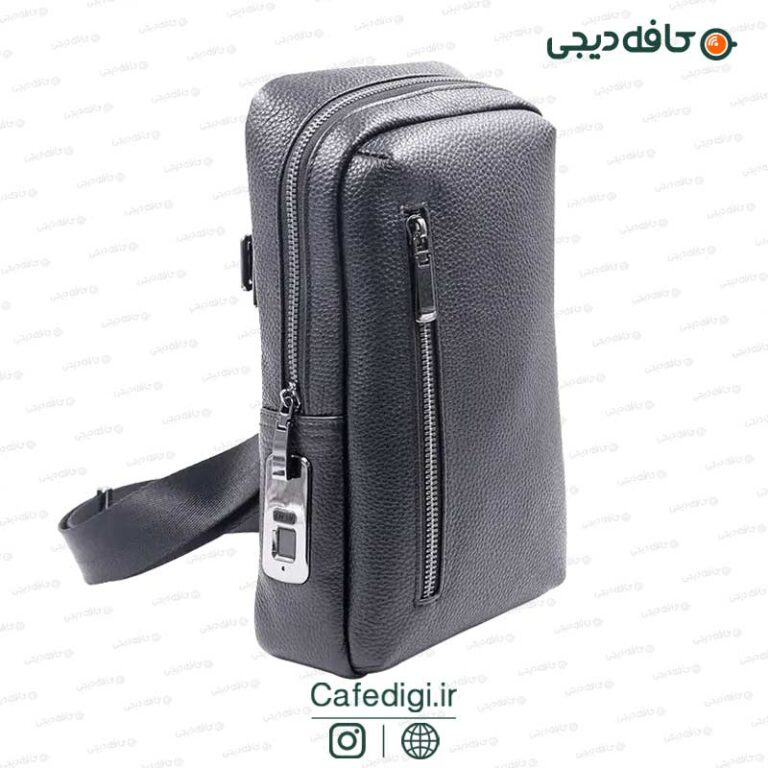 کیف کمری چرمی با قفل اثر انگشت مدل Fipilock FL-V2214