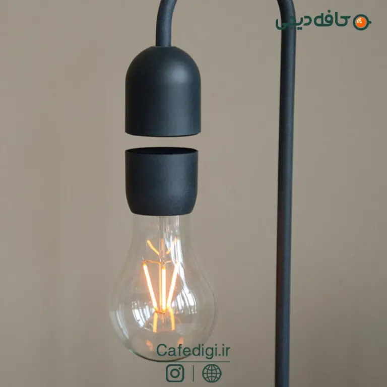 لامپ ادیسونی معلق وایرلس شارژ Levitating Lamp Magnet Wireless Charger