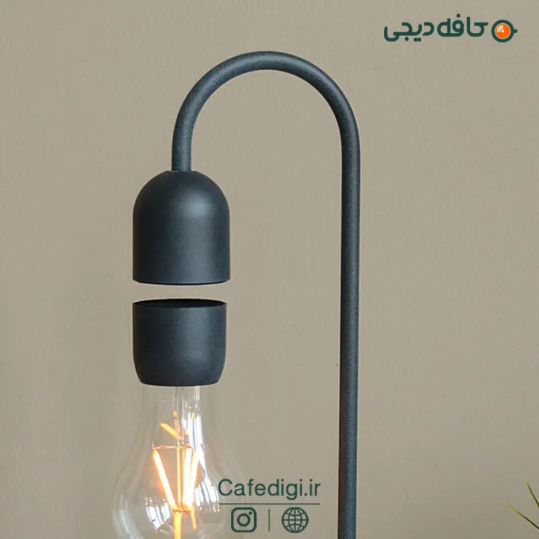 لامپ ادیسونی معلق وایرلس شارژ Levitating Lamp Magnet Wireless Charger