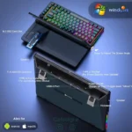 foldable touch expanding screen keyboard k3 7