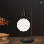 Levitating moon table lamp